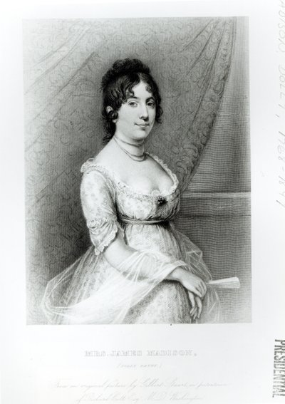 Mrs. James Madison, Dolley Payne, ca. 1804-55 von Gilbert Stuart